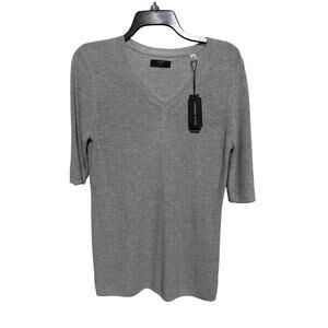 NWT Tahari Cashmere Blend Shirt Top Blouse M